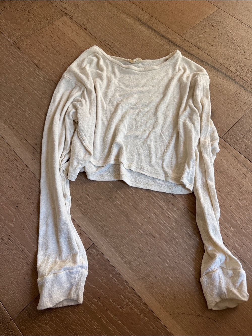 OZMA Classic Long Sleeve, Regen Silk Noil Jersey, Natural / small